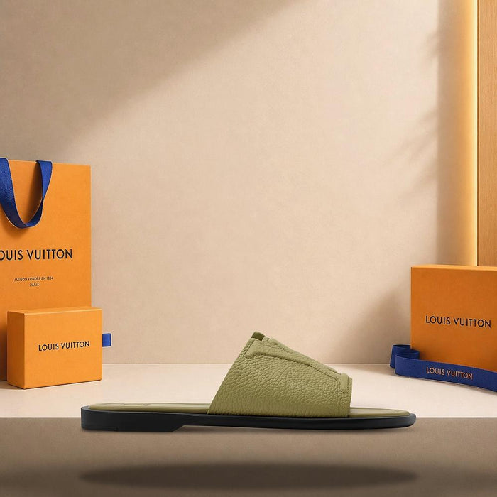 Louis Vuitton Portofino Mule Khaki Green Slippers