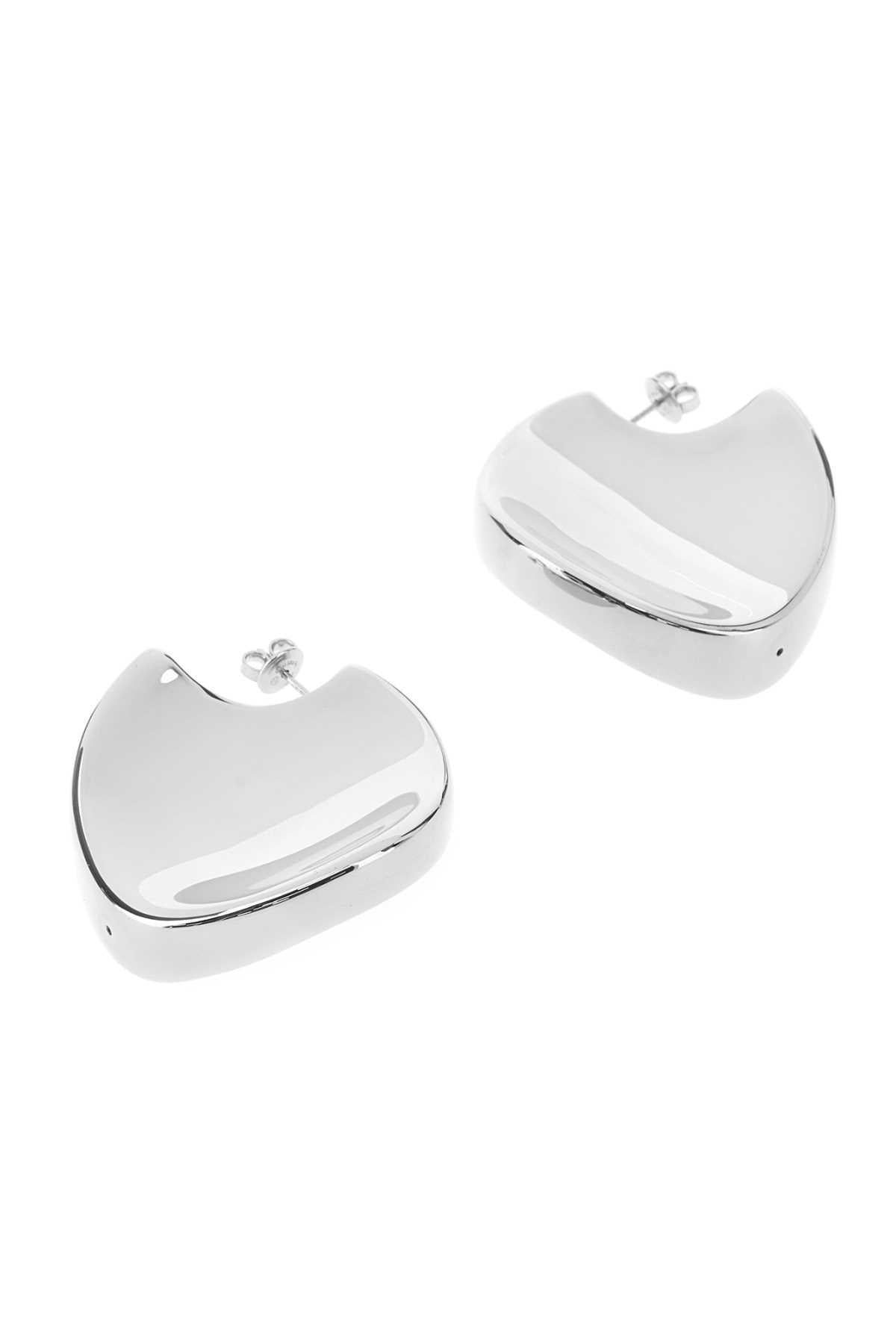 Bottega Veneta Silver-Tone Hoop Earrings