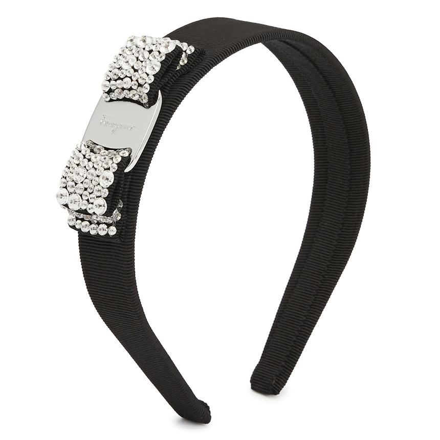 Ferragamo Crystal Vara Bow Women's Headband 34 2758 001 0524893