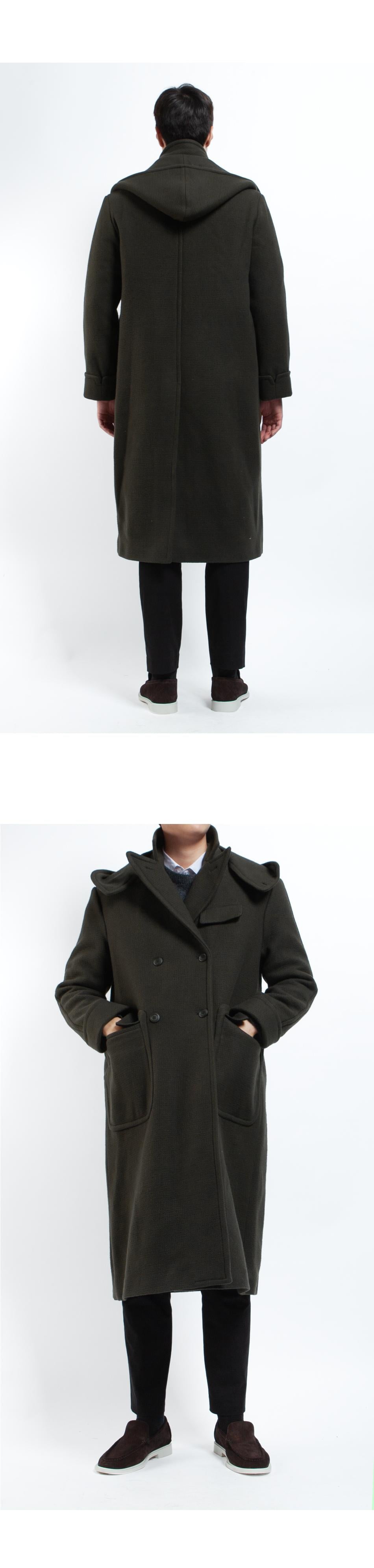 4SDESIGNS Men's Morning Hooded Coat 651H 0923 55