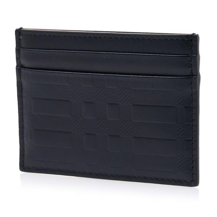 BURBERRY Embossed Check Leather Card Holder 8064466 MS SANDON ESM A1189
