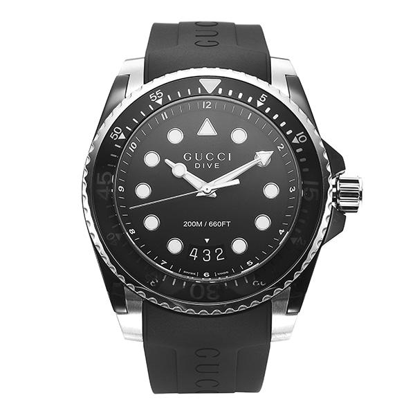 GUCCI Dive Fiorito Men’s Urethane Watch YA136204B