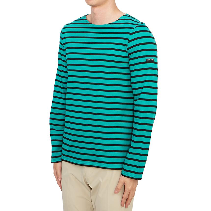 Saint James Minquiers Long Sleeve T-Shirt Absinthe Noir Unisex