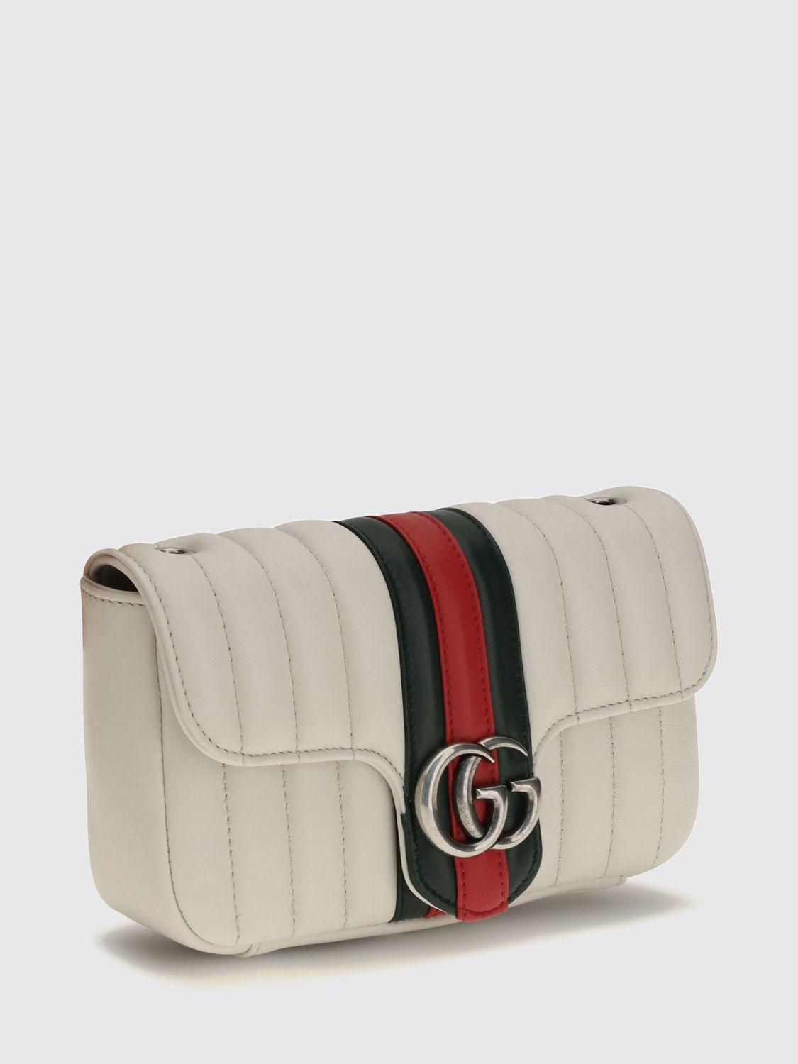 GUCCI Mini Crossbody Bag Women’s Leather Beige Brown
