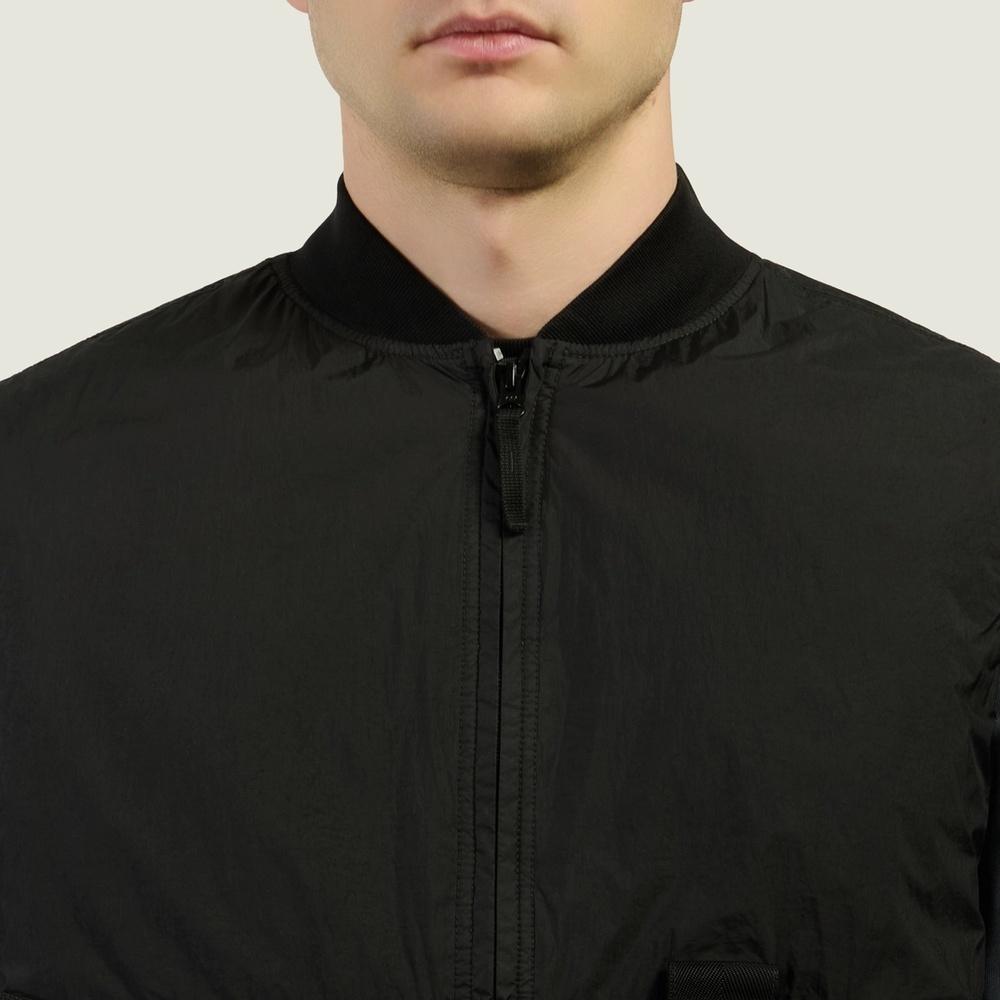 STONE ISLAND Crinkle Reps Nylon Down Puffer Vest Black Men
