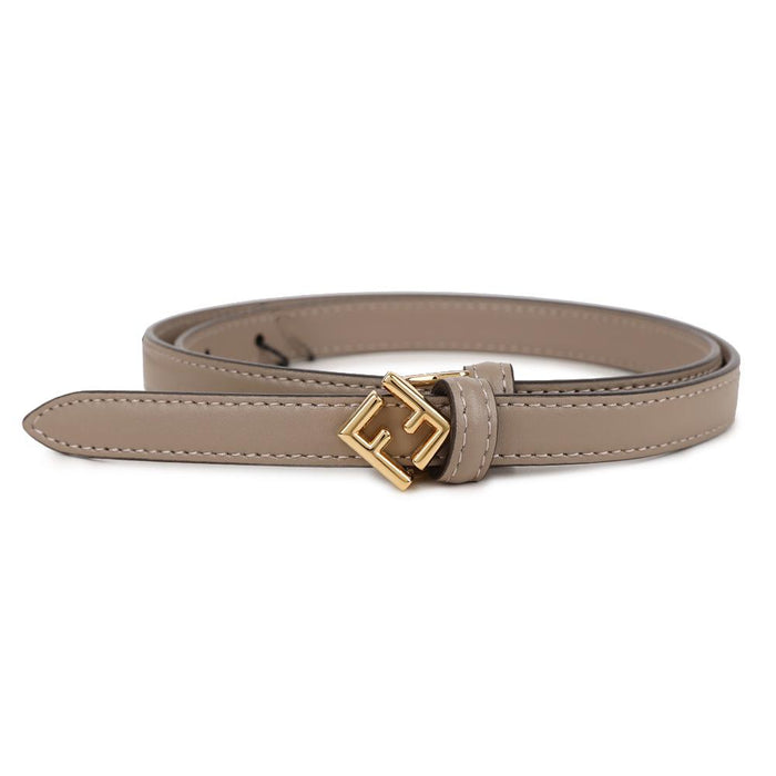 FENDI FF Diamond Regular Leather Belt Brown 8C0765 ASUO F0E65