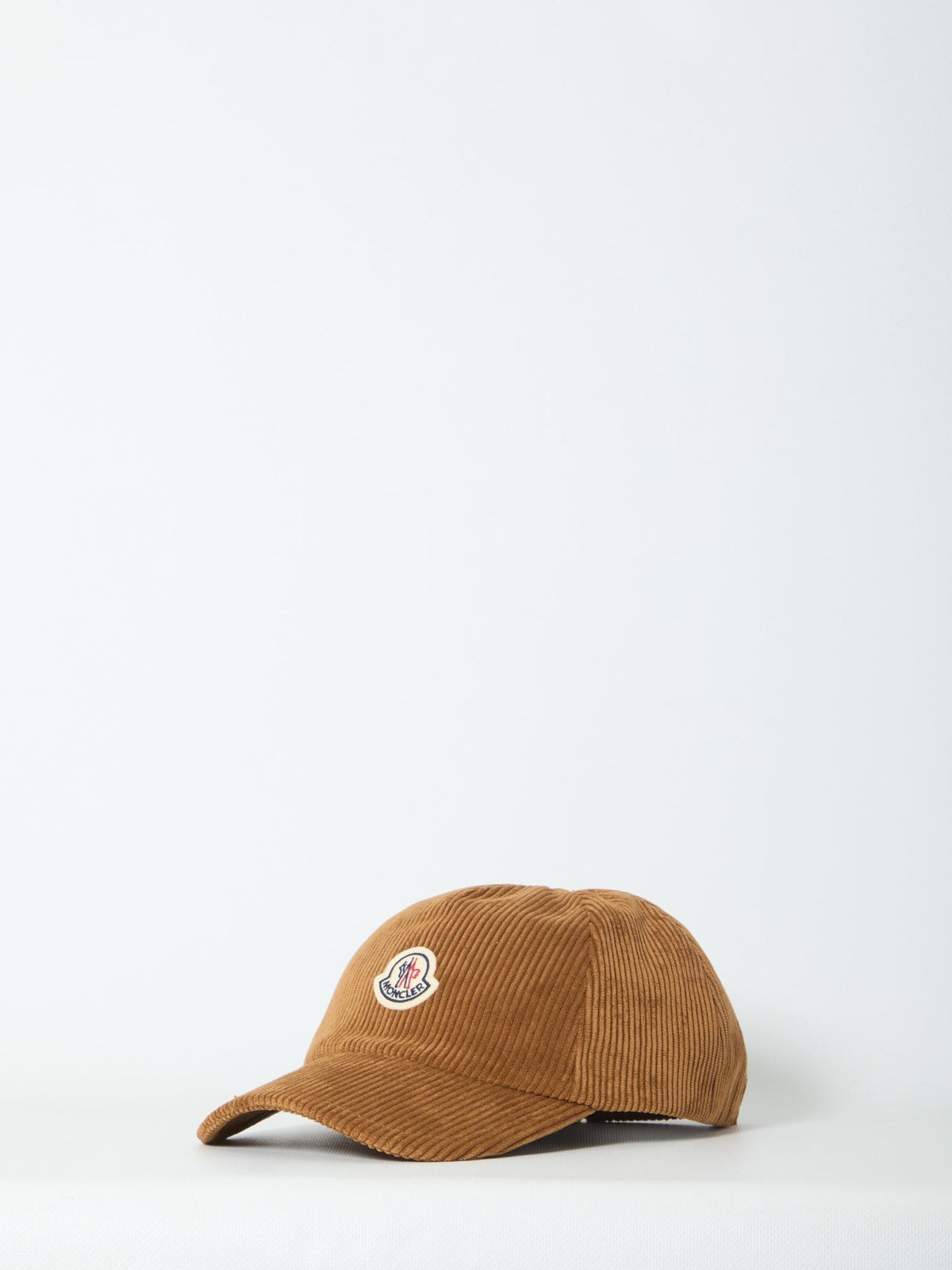 Moncler Black Cotton Logo Baseball Cap