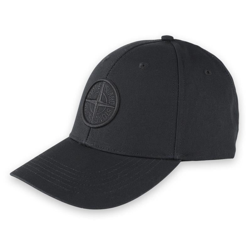STONE ISLAND Embroidered Logo Cotton Black Baseball Cap L1S159100013 S0248 V0029