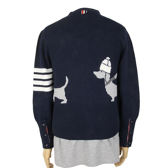 THOM BROWNE Hector Intarsia Wool Cardigan MKC524A Y1030 415