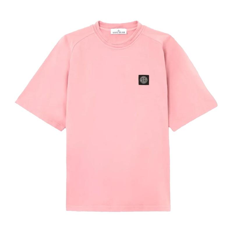STONE ISLAND Heavy Organic Cotton Short Sleeve T-Shirt Men Gray