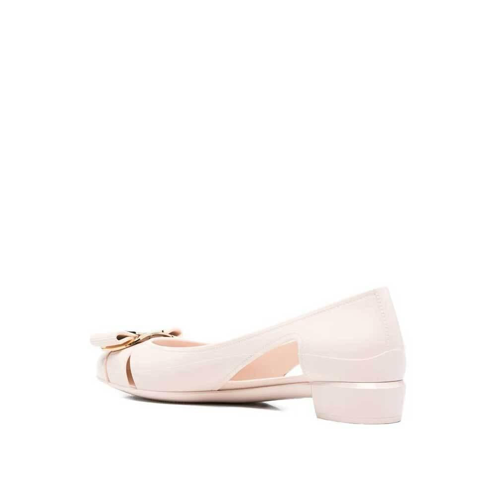 Ferragamo Vara Bow Jelly Flat Shoes Women 01K557 785442