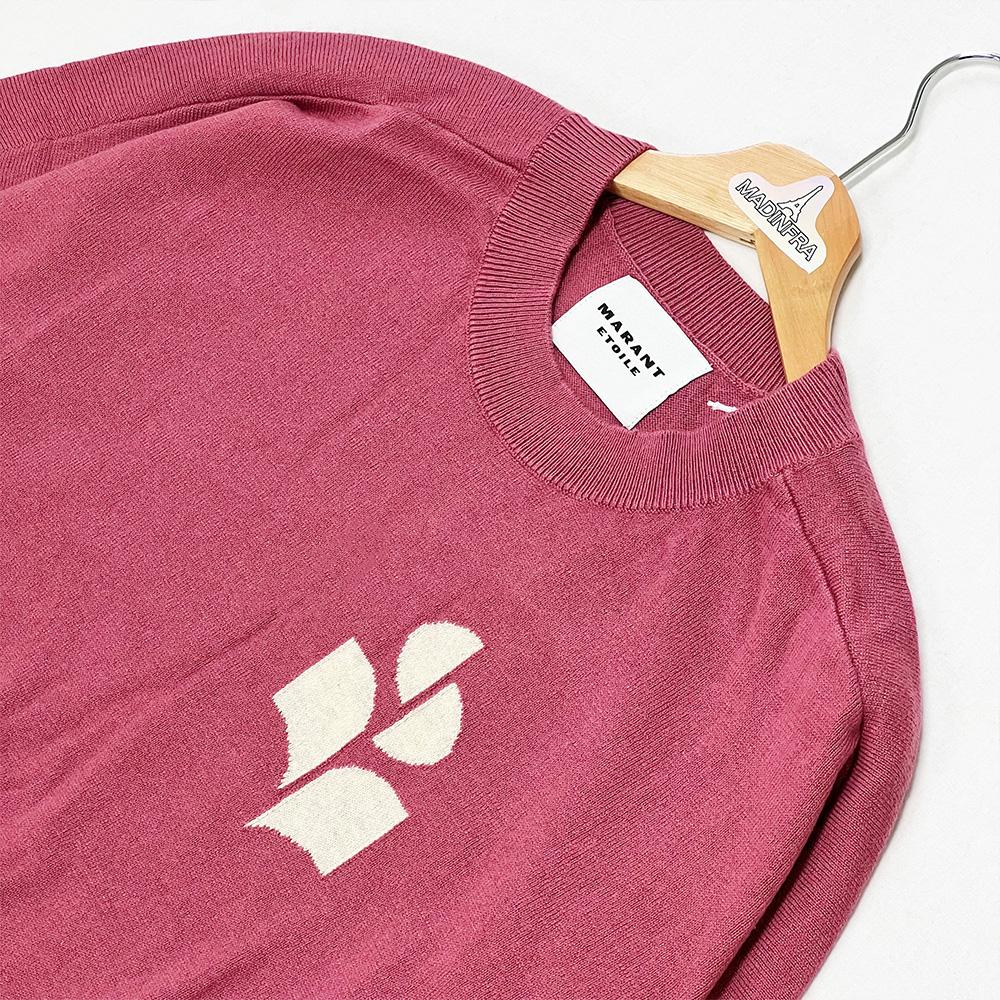 Isabel Marant Antique Pink Round Neck Knit Sweater PU0053FAA1X05E 40AK