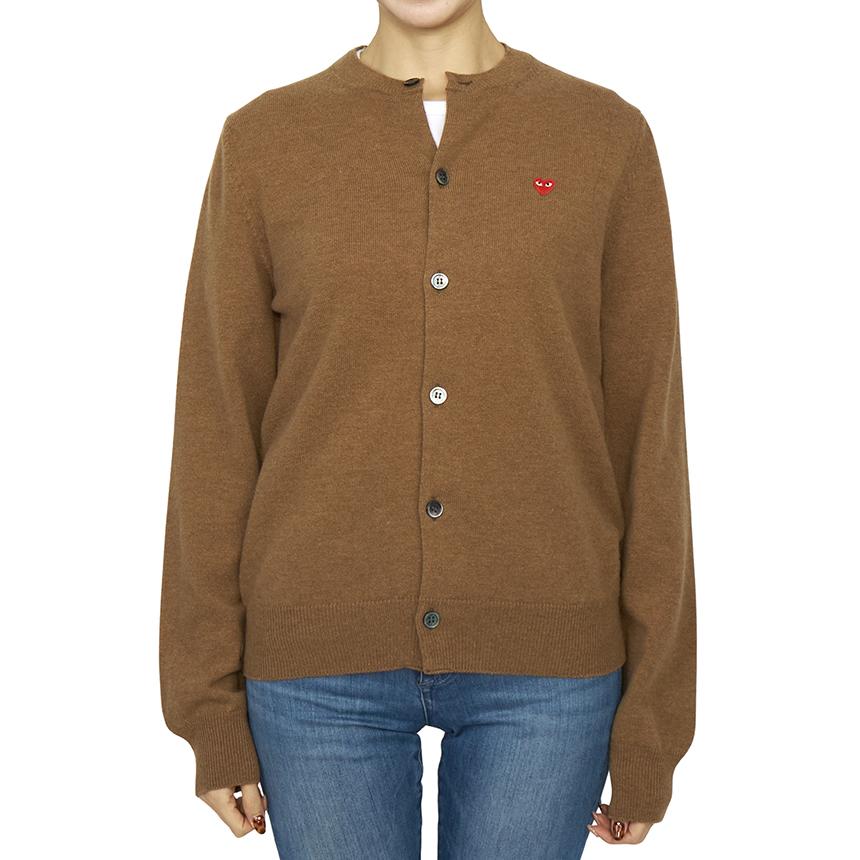 Comme des Garcons Mini Red Heart Patch Loose Fit Unisex Cardigan AX N079 051 3