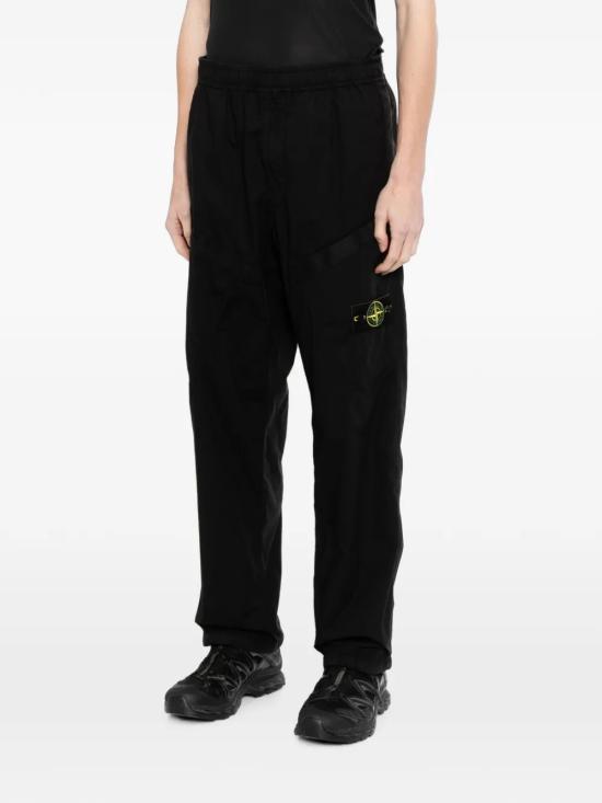 STONE ISLAND Straight Leg Pants Black Men’s Classic Trousers