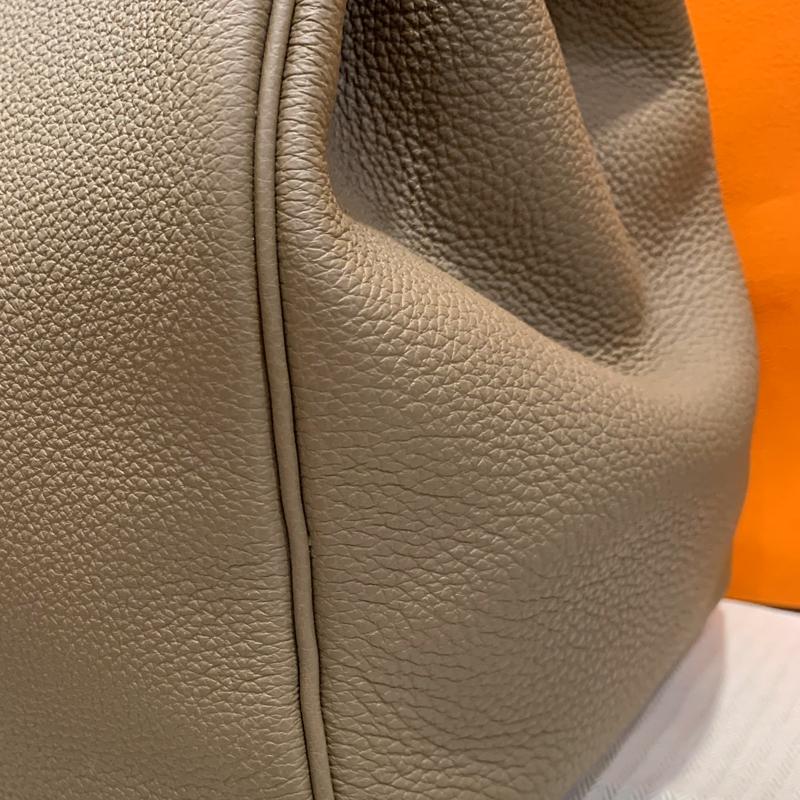 HERMES Etoupe Palladium Hardware Birkin Tote Bag Unisex 40