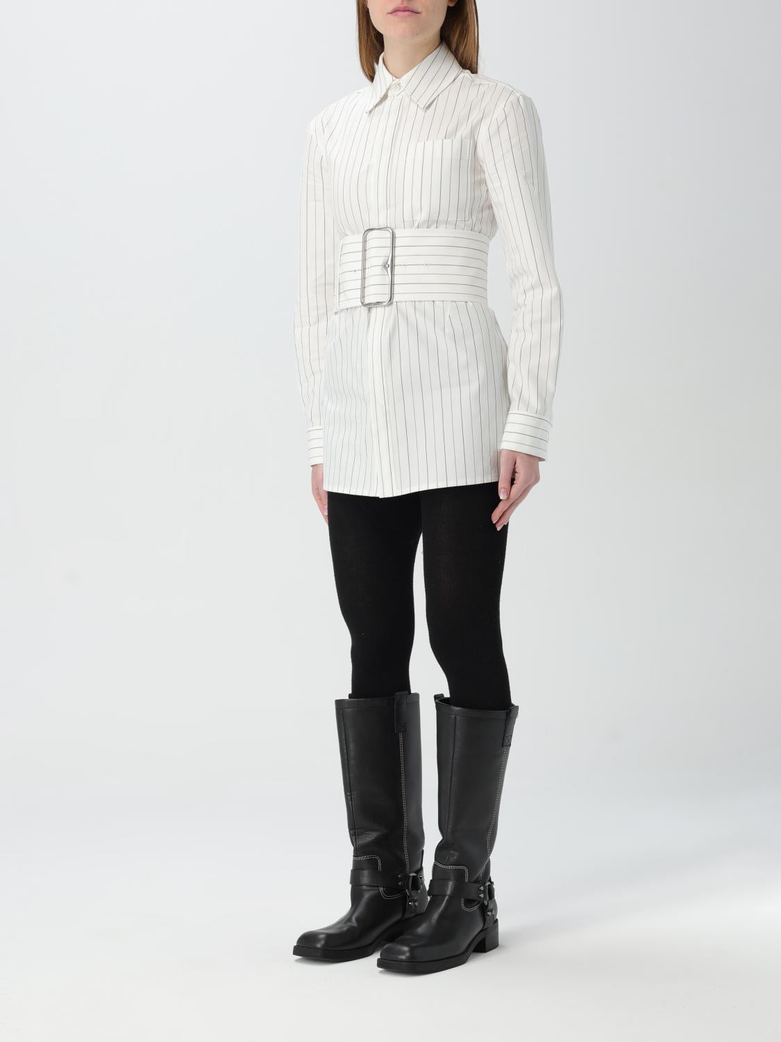 BURBERRY Long Sleeve Button-Up Shirt Women’s FW25