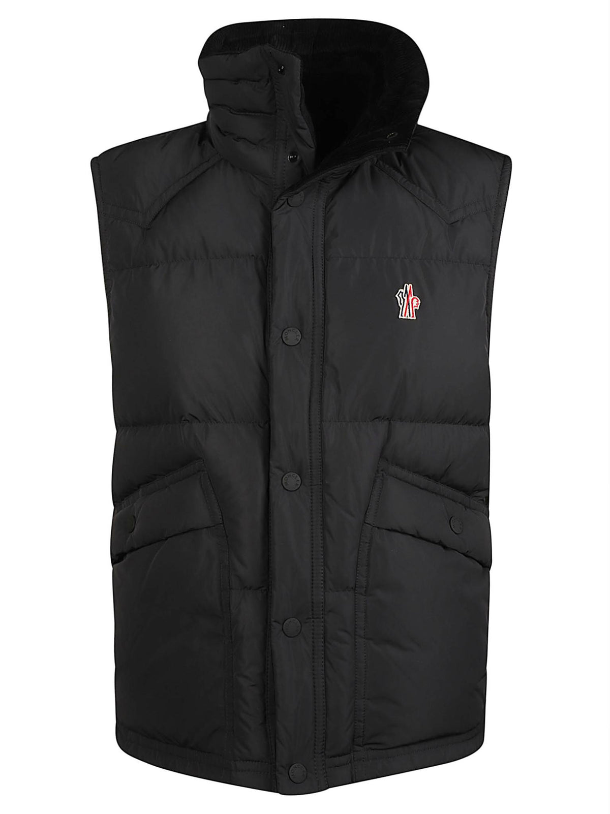 Moncler Black Down Puffer Vest Men’s Quilted Nylon Outerwear