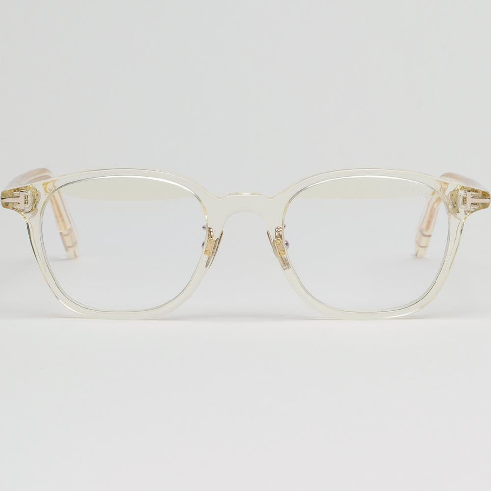 TOM FORD Blue Light Blocking Transparent Acetate Eyeglasses Asian F TF5858DB 039