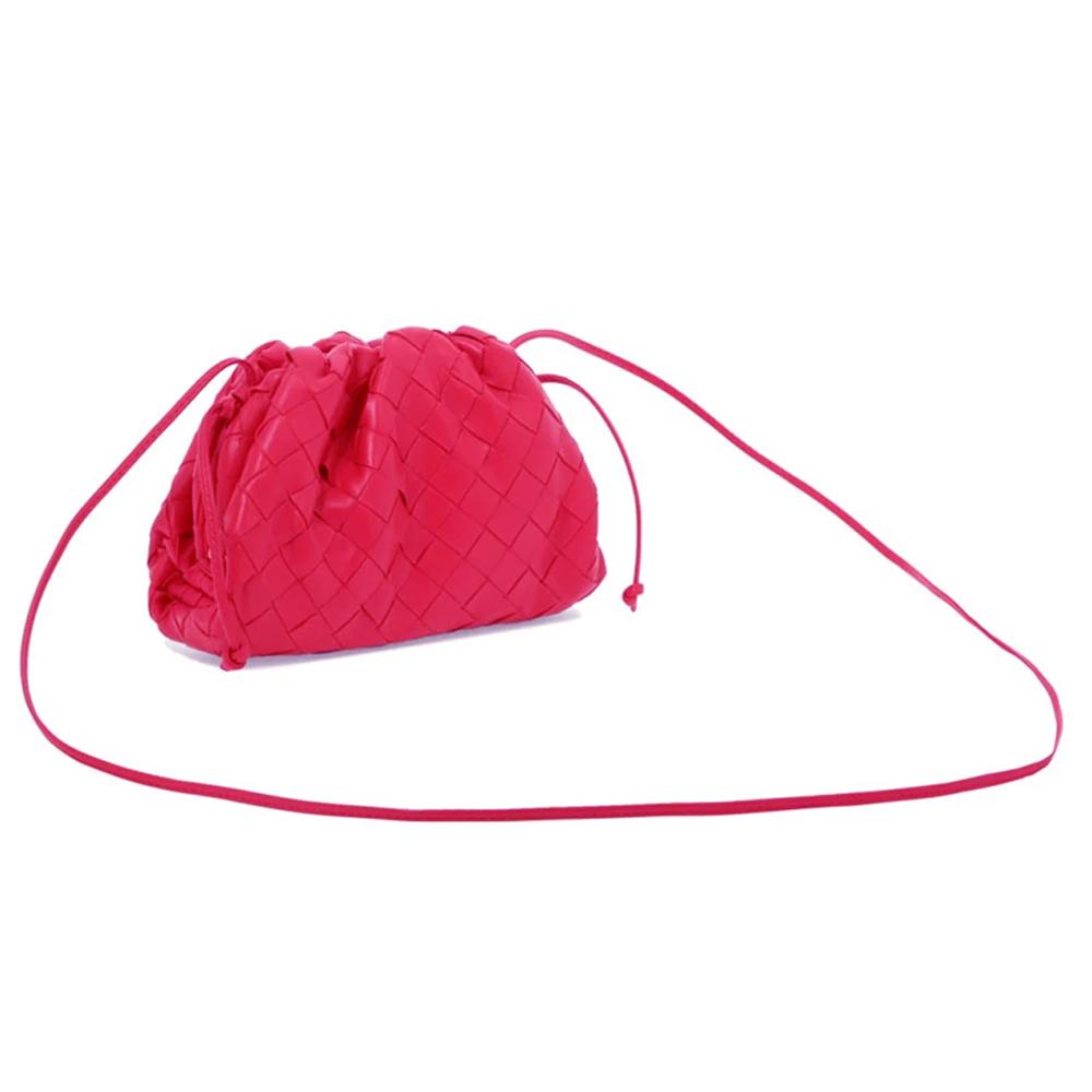 Bottega Veneta Intrecciato Mini Crossbody Bag Leather Pink