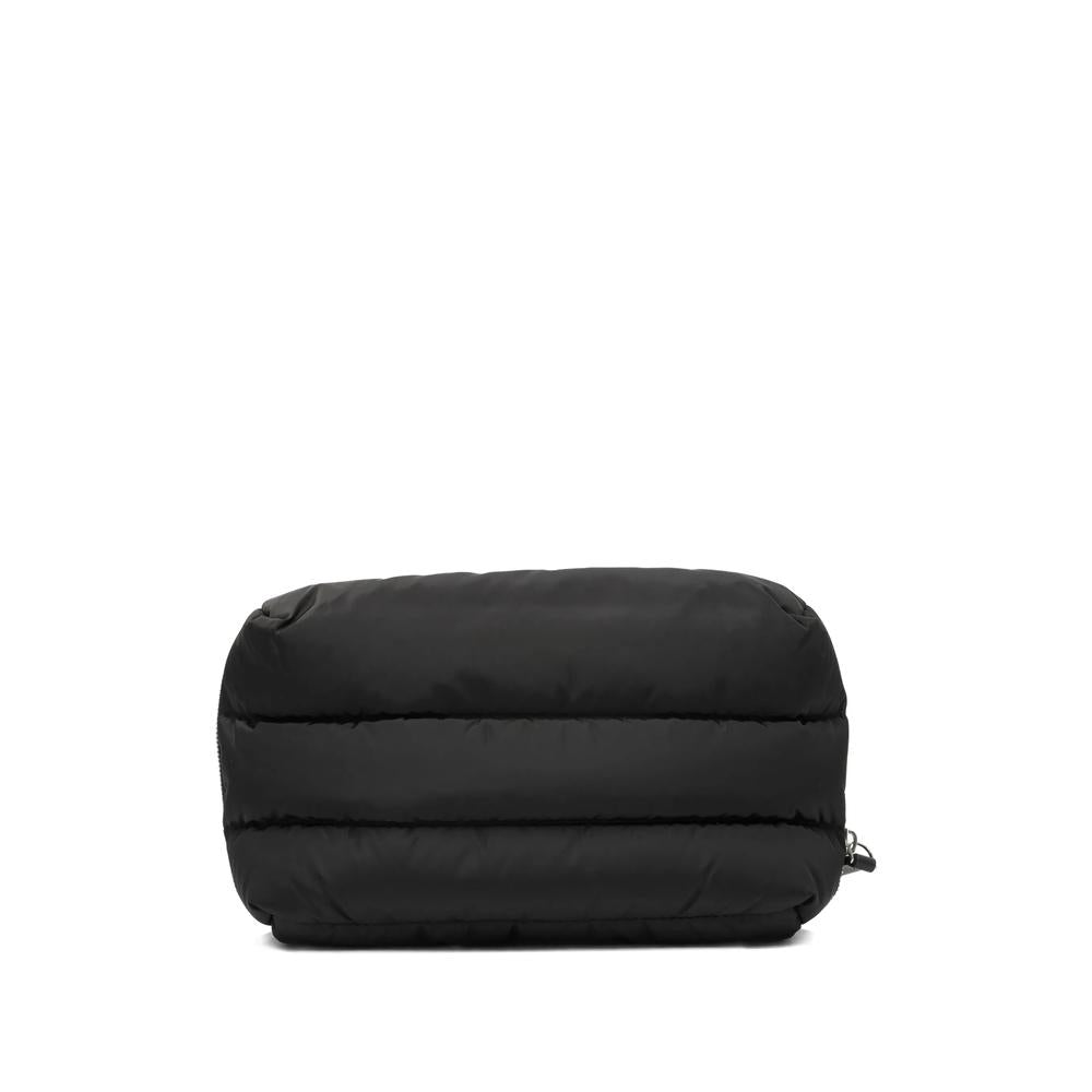 Moncler Black Leather Clutch Bag