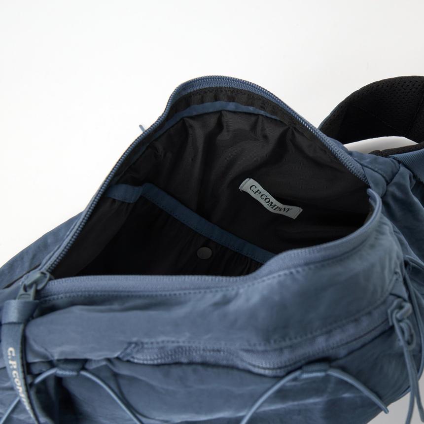 CP Company Unisex Nylon Crossbody Bag Navy