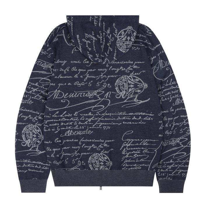 berluti Classic Scritto Zip-Up Hoodie R28KZL01001 28F