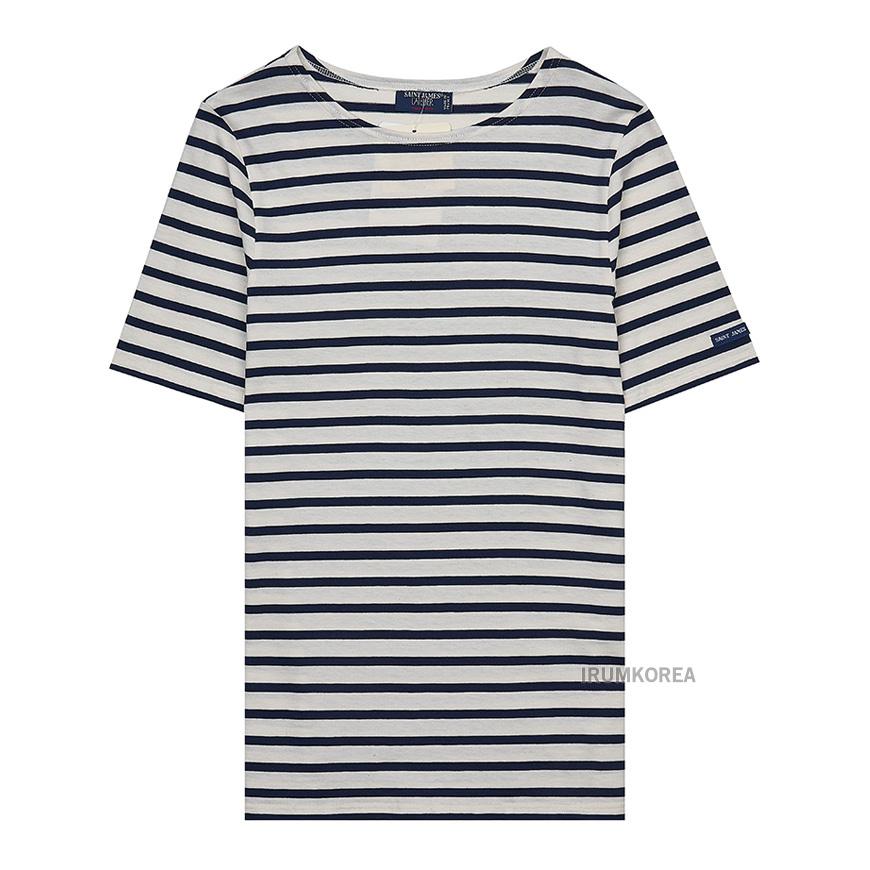 Saint James Unisex Levant T-Shirt 9863 50 ECRU MARINE