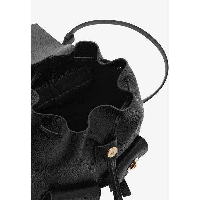Ferragamo Multi-Pocket Mini Backpack Black Leather