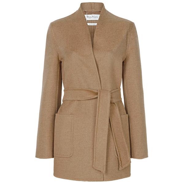 Max Mara Camel Wool Robe Jacket 2521046042 HAROLD 001