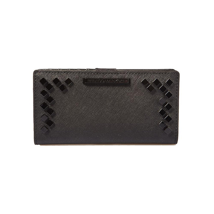 Rebecca Minkoff Black Saffiano Leather Continental Wallet