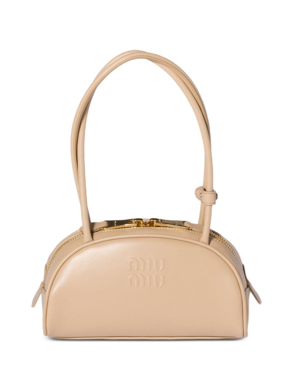 Miu Miu Brown Leather Shoulder Bag