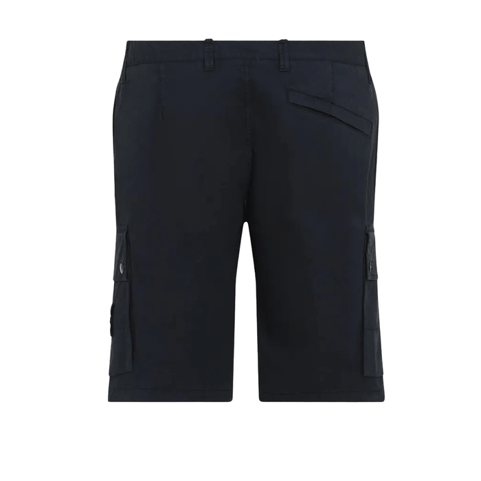 STONE ISLAND Men’s Cargo Shorts Black Cotton