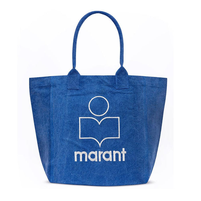 Isabel Marant Yenky Canvas Logo Tote Bag Blue