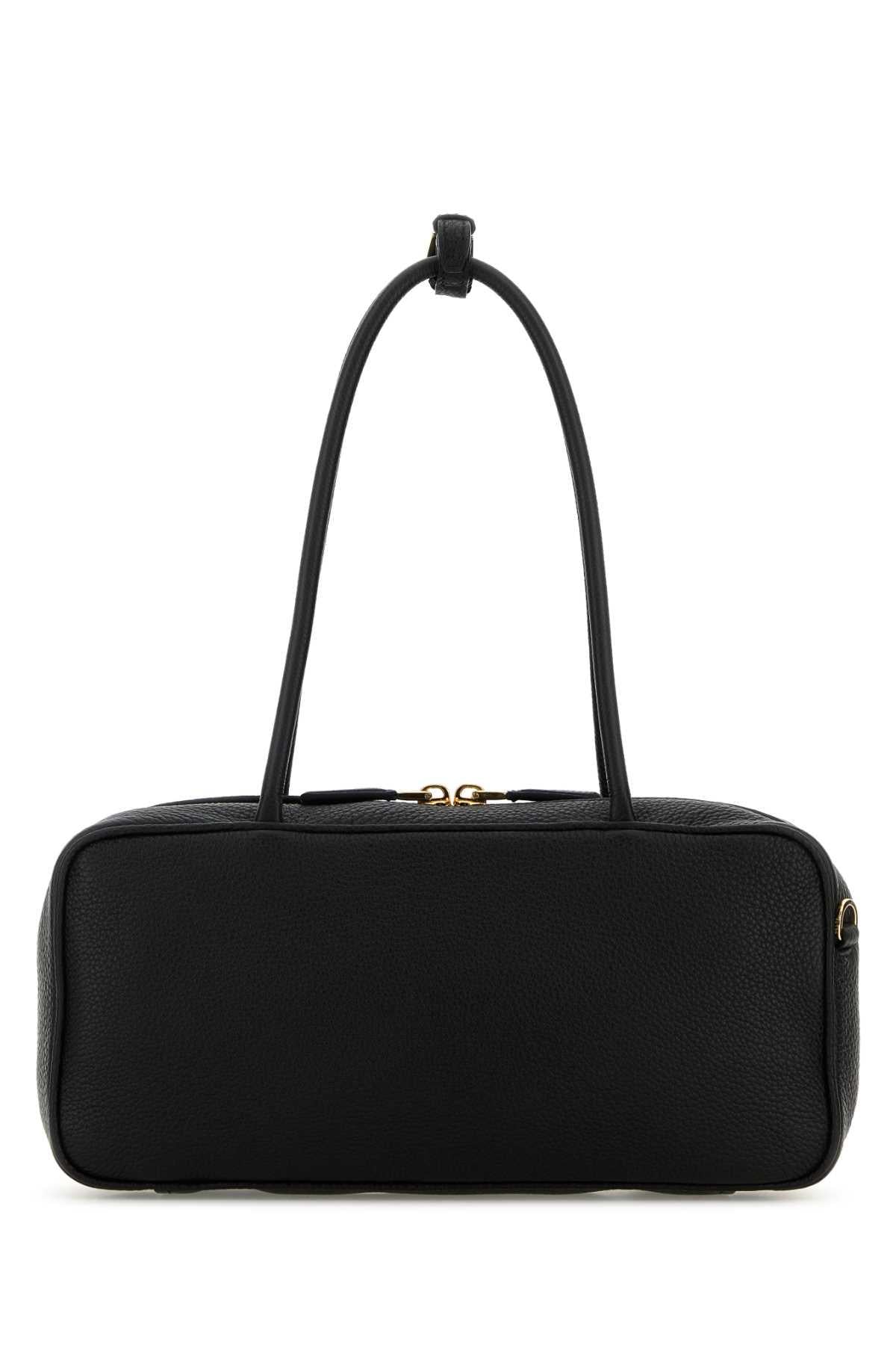 PRADA Brown Leather Shoulder Bag