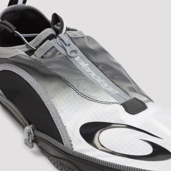 BALENCIAGA Pocket Gradient Sneakers Black White Leather Men’s
