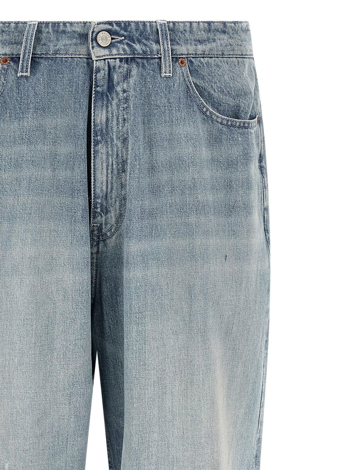 Maison Margiela Blue Denim Jeans Men’s Straight Leg Pants