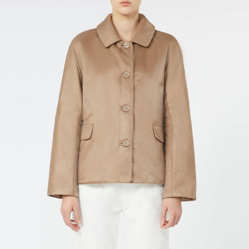 Max Mara GREENS Water-Repellent Down Puffer Jacket Honey 9486055406 023
