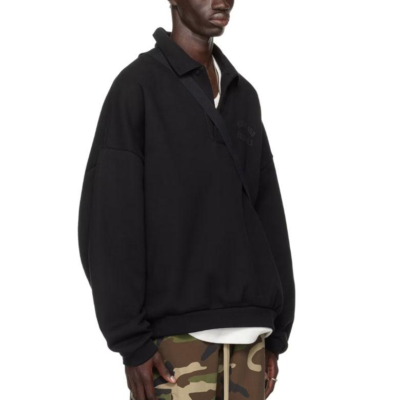 Fear of God Essentials Logo Single Button PK Polo Shirt 192BT244390F 001