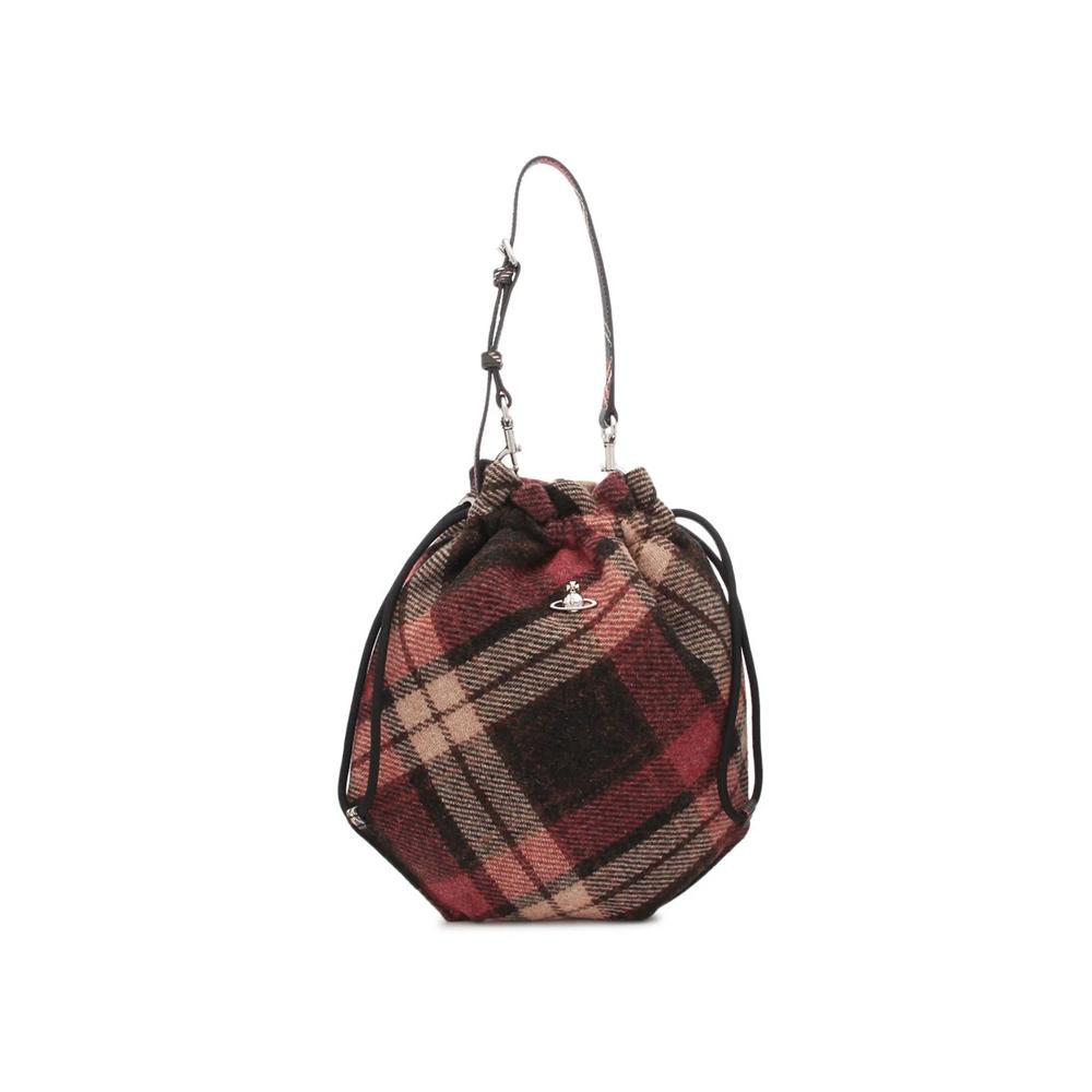 Vivienne Westwood Drawstring Check Pouch Bag Multicolor 57010006U W018D H201