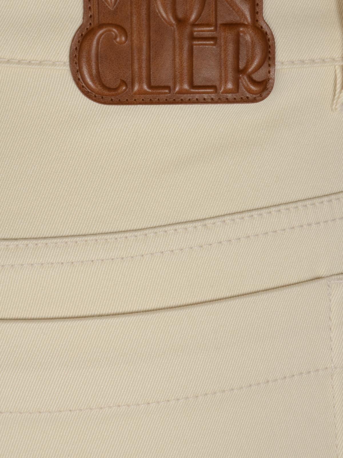 Moncler Black Wool-Blend Classic Trousers for Women