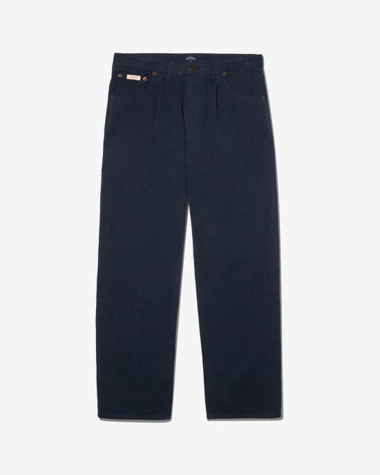 Noah Straight Pants Dark Navy Classic Trousers for Men NOAM261MRDE 124NV
