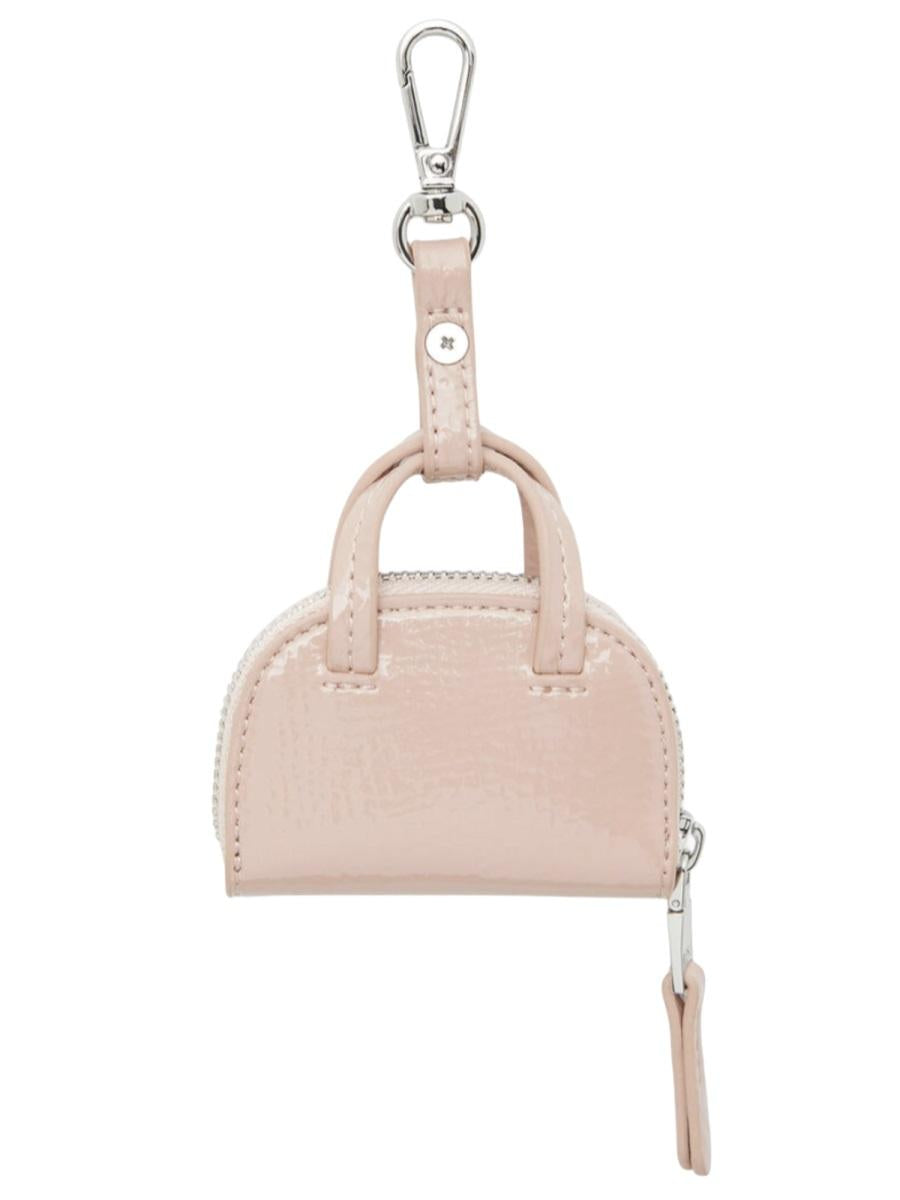 DIESEL Silver-Tone Logo Keyring Keychain