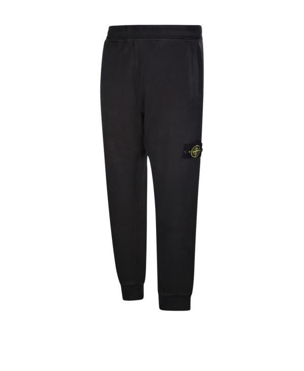 STONE ISLAND Brushed Cotton Fleece Sweat Pants Men’s Navy Classic Pants