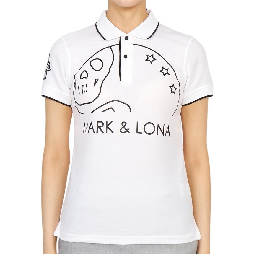 MARK&LONA Women's Short Sleeve Polo Shirt MLW 3A AP01 WHITE