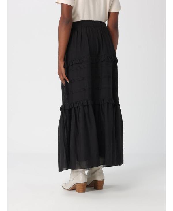 Isabel Marant VOLODIA Midi Skirt JU0451FB B3J04E 01BK