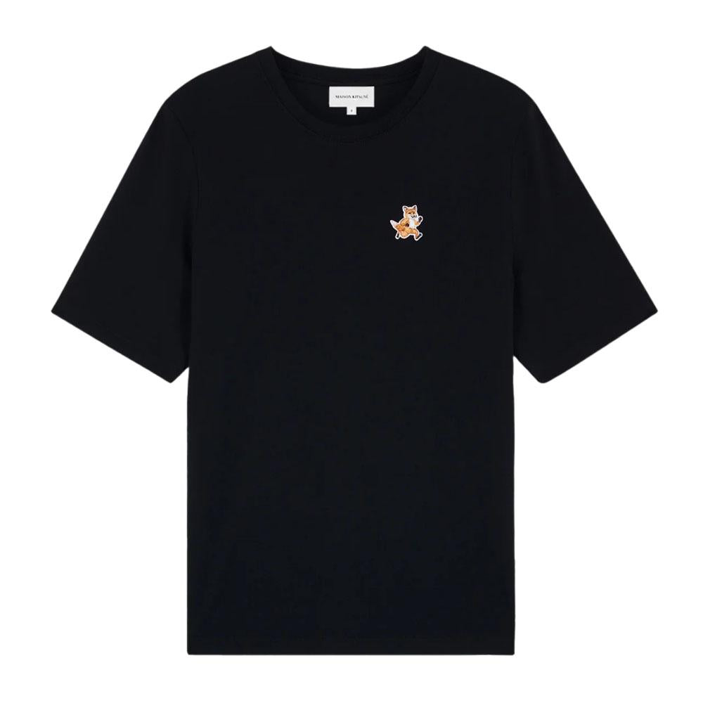 Maison Kitsune Women’s Relaxed Fit Speedy Fox Black T-Shirt MW00119KJ0008P199