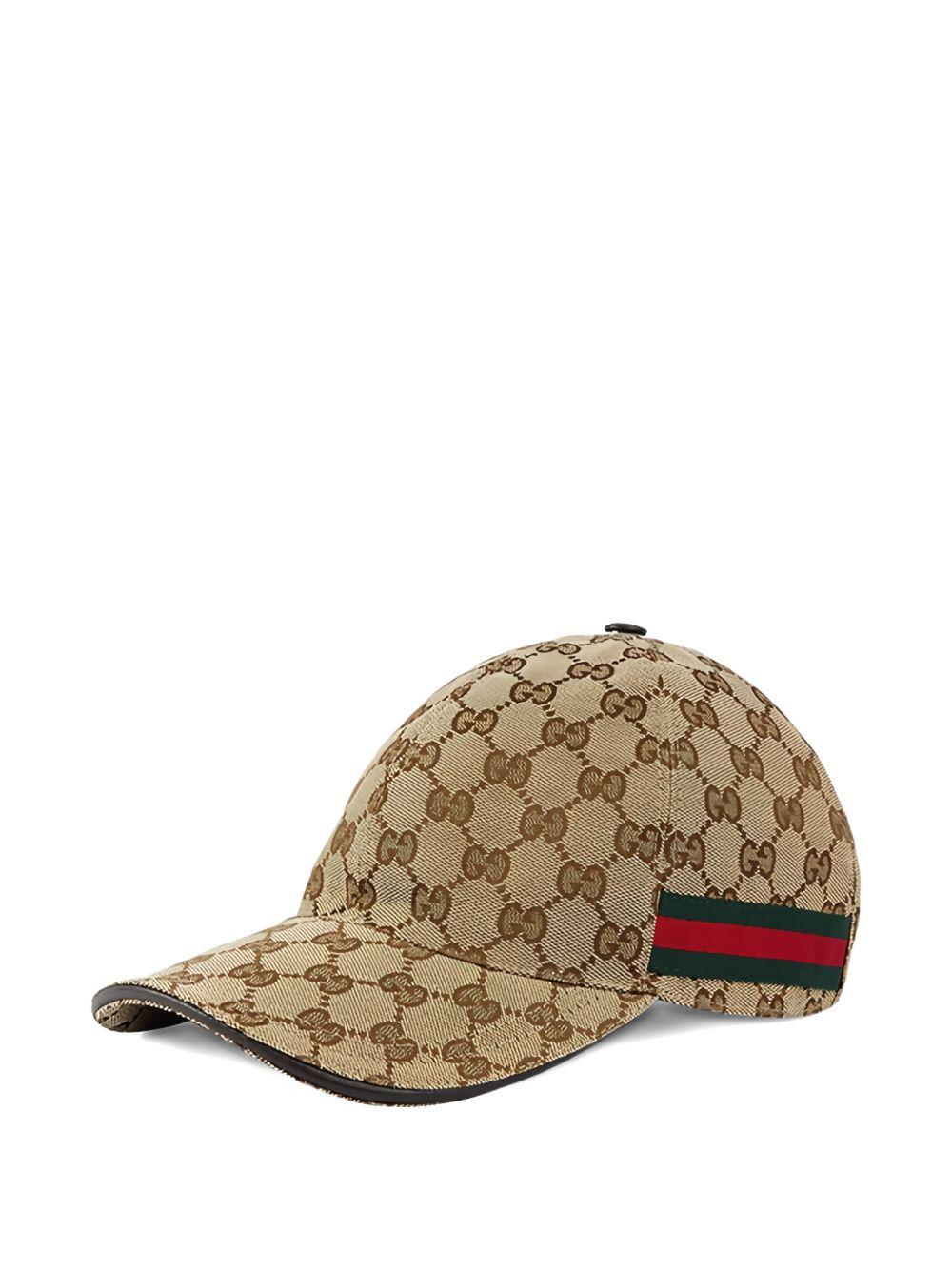 GUCCI Black Cotton Embroidered Logo Baseball Cap