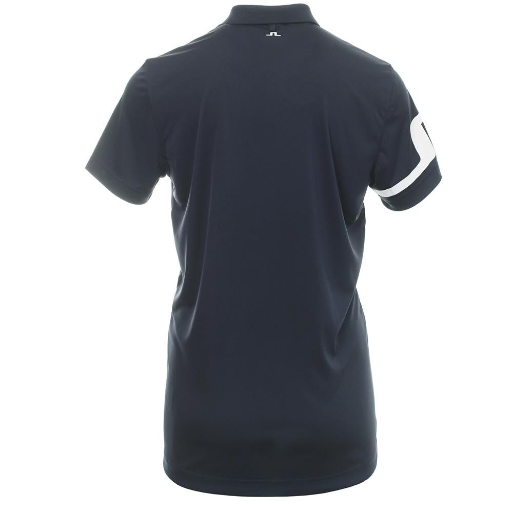 J LINDEBERG Heath Logo Embroidered Polo Shirt Navy Men's