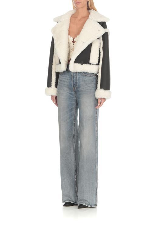 STAND STUDIO Shearling Faux Fur Jacket for Women 61090901089100 DOM
