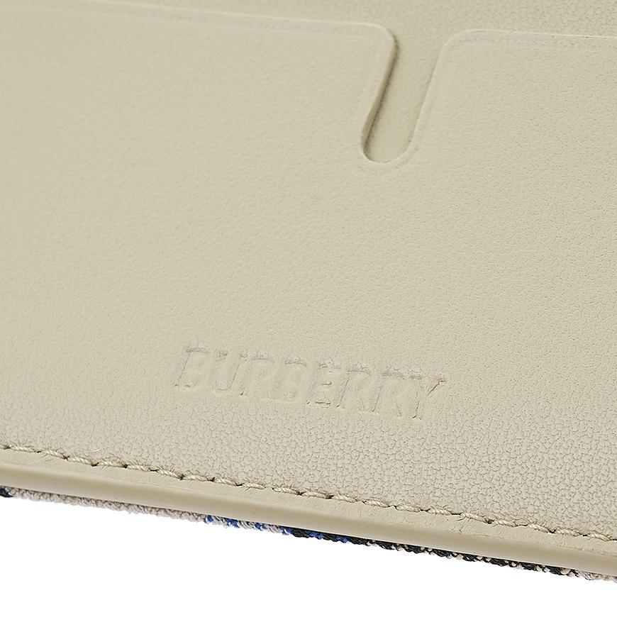 BURBERRY Men's Check Bifold Wallet